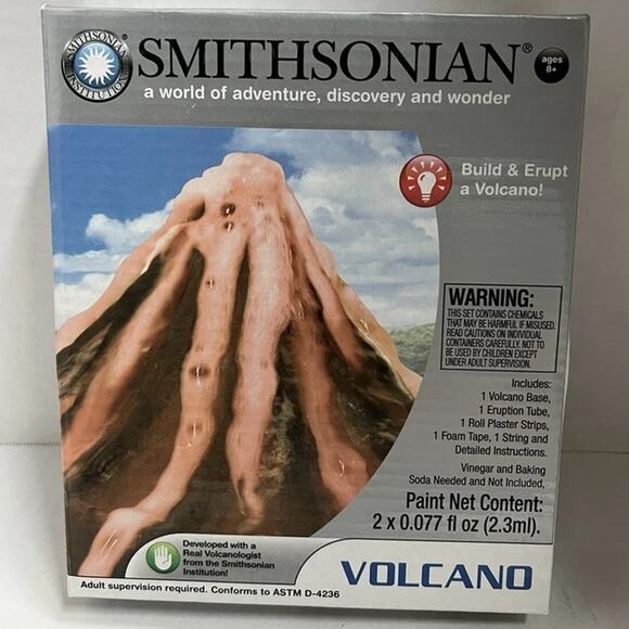 Smithsonian Volcano Kit science Build & Erupt earth science stem NIB - Picture 1 of 3